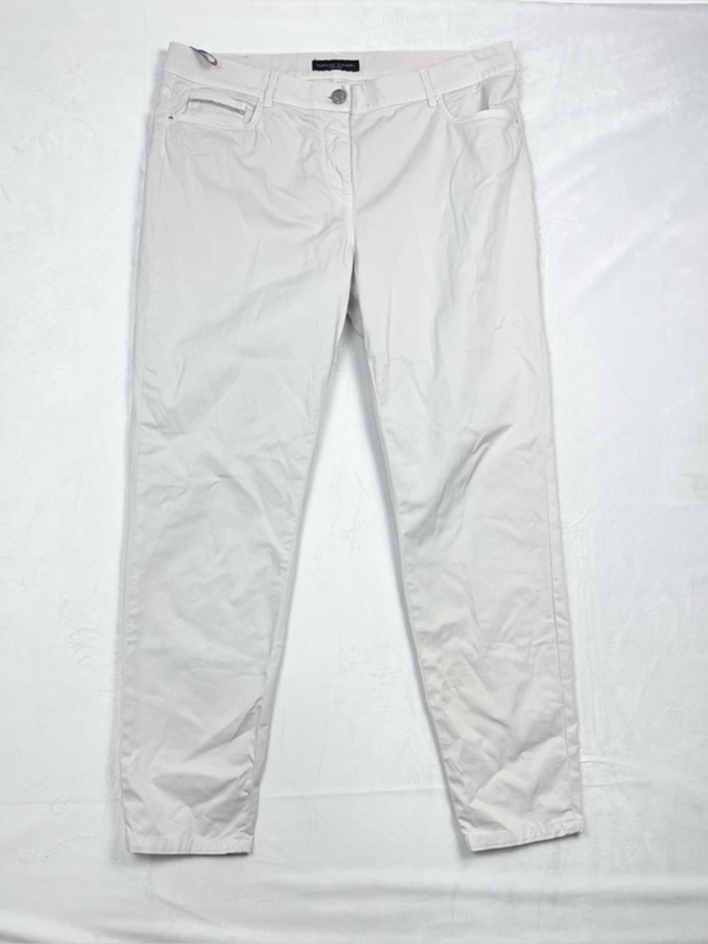Fabiana Filippi Italian Quiet Luxury Slim Leg Ankle Pants Size Italian 48